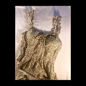 sweetheart-tie wildflower lightweight midi dress